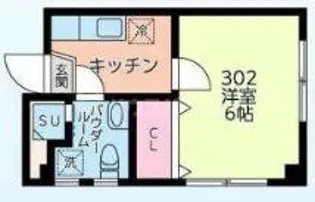 コントレールセンジュベース【3階】の間取り