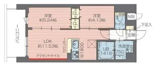 プレジオ西日暮里NORTH【8階】の間取り