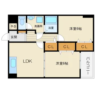 ドムス東梅田【2階】の間取り