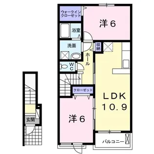 メルヴェーユ【2階】の間取り