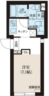 レピュア北千住レジデンス【4階】の間取り