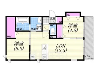 REX夙川通り【3階】の間取り