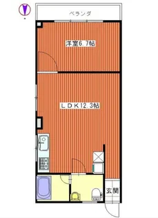 コーポ雅【2階】の間取り