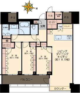 パークコート文京小石川ザタワー【25階】の間取り