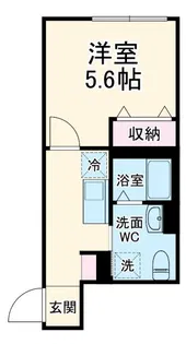 ベイルームグラシア海老名【1階】の間取り