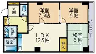 メゾン本町【5階】の間取り