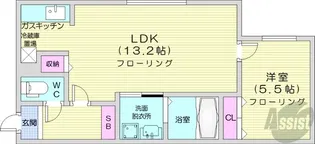 Bella Casa【5階】の間取り