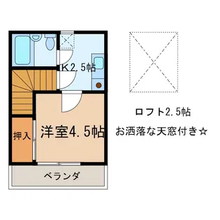 アヴァンメゾン真鍋北【2階】の間取り