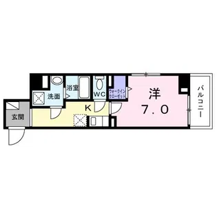 ラ ・ メール【5階】の間取り