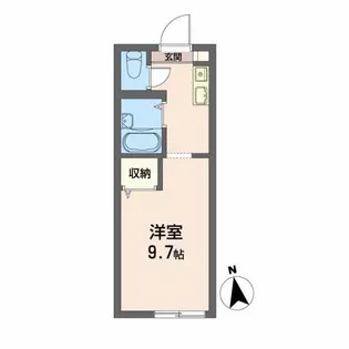 メープルハイツ【1階】の間取り