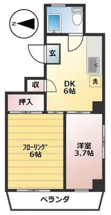 大塚 梅田マンション【5階】の間取り