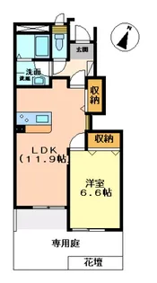 シャルマン シャトーレー【1階】の間取り