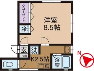 メゾンパインヒル【2階】の間取り
