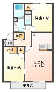 ラ フィーネ【1階】の間取り