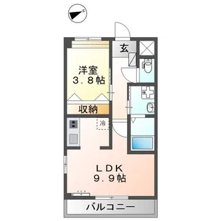 メゾン唯【2階】の間取り
