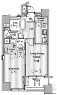 MFPRコート赤坂見附【6階】の間取り