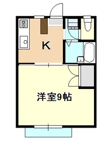 ホワイトメゾン岸本【2階】の間取り