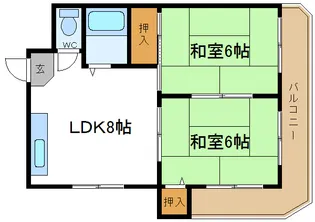 ハイツブローグレス【3階】の間取り