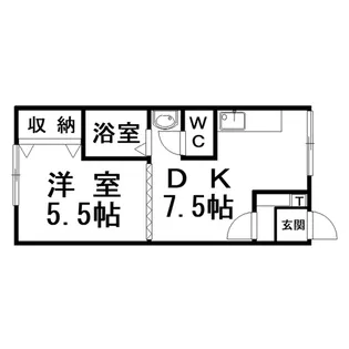 エーコー大楽毛B【2階】の間取り