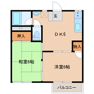 2DKの間取り画像