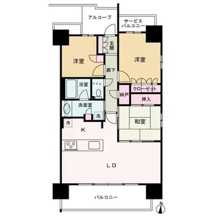 プラネスーペリア梅田北ブライトコンフォート【5階】の間取り