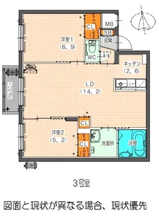 Foris・De MinamiHiragishi(フォリスデ南平岸)【4階】の間取り