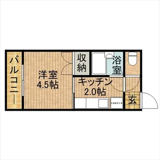 グリーンプラザ八木【2階】の間取り