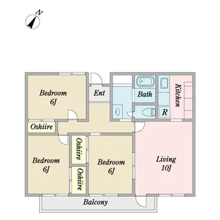 サンファーム幕張【1階】の間取り