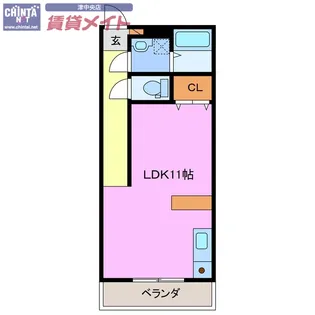 SHALOM SQUARE【3階】の間取り