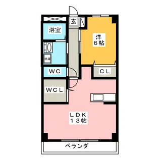 アゼリアすわ【1階】の間取り