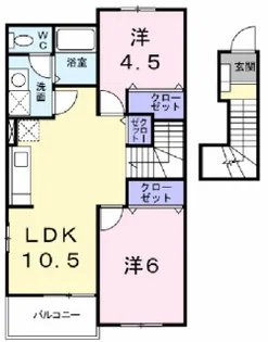 福島県郡山市字賀庄【アパート】の間取り