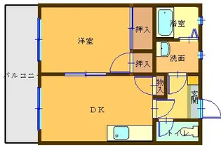 コーポスタートIII【1階】の間取り