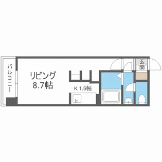 グレイスコート北18条【1階】の間取り