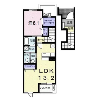 アドーラ木曽川【2階】の間取り