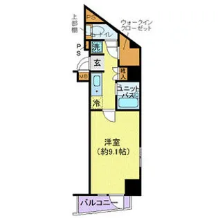 東京都港区西麻布2【マンション】の間取り