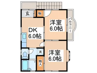 ブル-ヒルズC【2階】の間取り