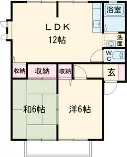 アムール・ラ・メゾン パートII A等【2階】の間取り