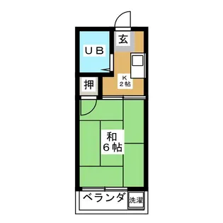 第二長谷川荘【1階】の間取り