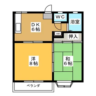 メゾン入会【2階】の間取り