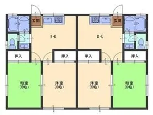 シティハイツ悠々A・B【1階】の間取り