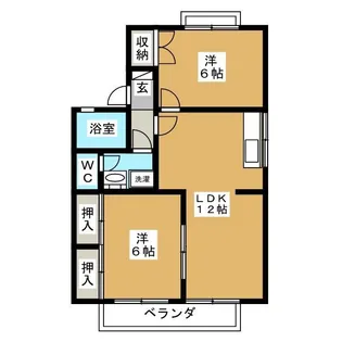 セジュール小岩井【1階】の間取り