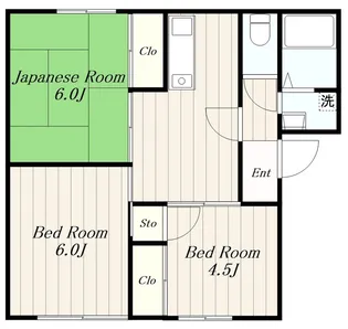 パレスウィーン【2階】の間取り