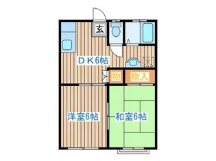 リバーサイドK【1階】の間取り