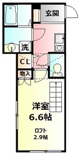 ピュアメゾン秦野南矢名【2階】の間取り