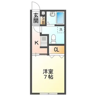 メゾン三幸【2階】の間取り