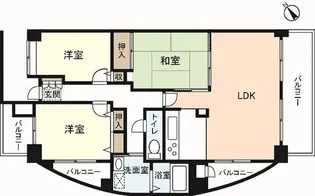 シーブリーズ東原壱番館【10階】の間取り