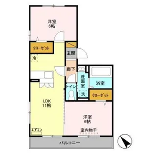 ファミール妙典【3階】の間取り