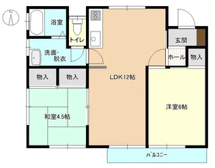 ハイツ宮美【2階】の間取り