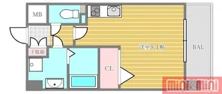 1Rの間取り画像