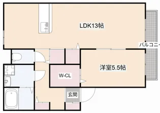 大阪府高槻市明野町【アパート】の間取り